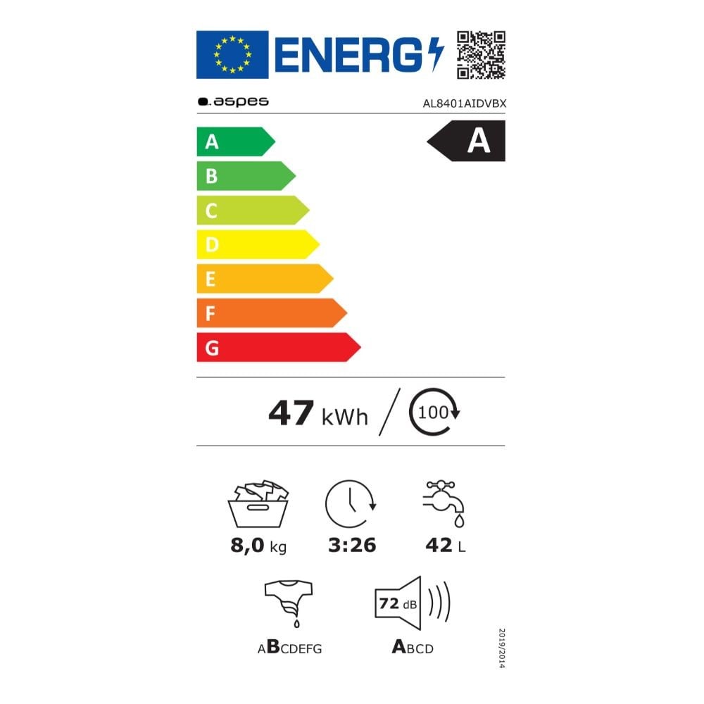 Etiqueta de Eficiencia Energética - AL8401AIDVBX