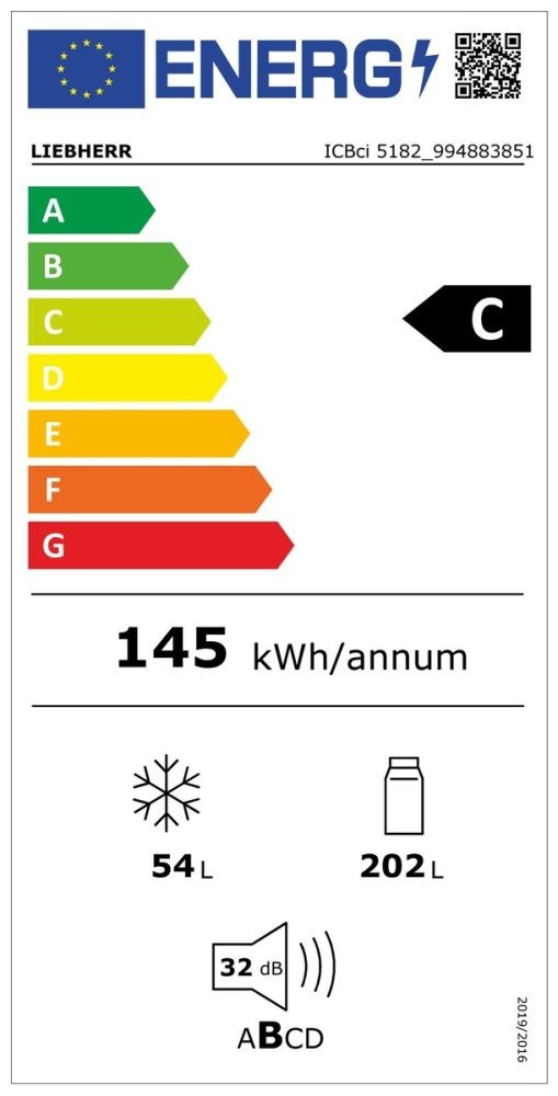 Etiqueta de Eficiencia Energética - ICBci 5182