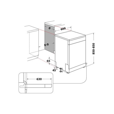 Lavavajillas WHIRLPOOL W7F HP43 X