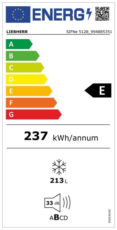 Etiqueta de Eficiencia Energética - SIFNe 5128