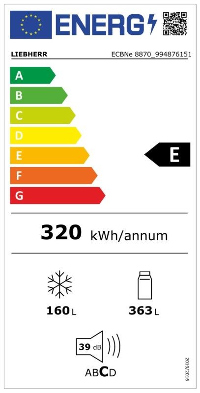 Etiqueta de Eficiencia Energética - ECBNe 8870 