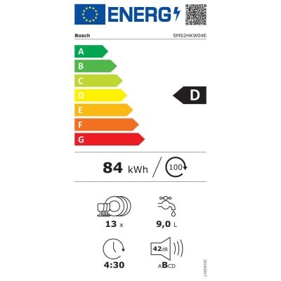 Lavavajillas BOSCH SMS2HKW04E