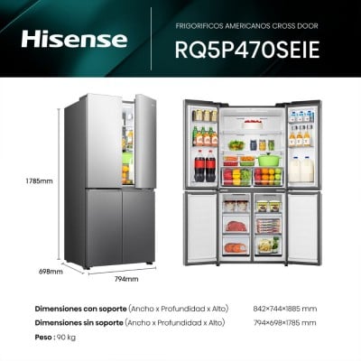 Frigorífico Hisense RQ5P470SEIE