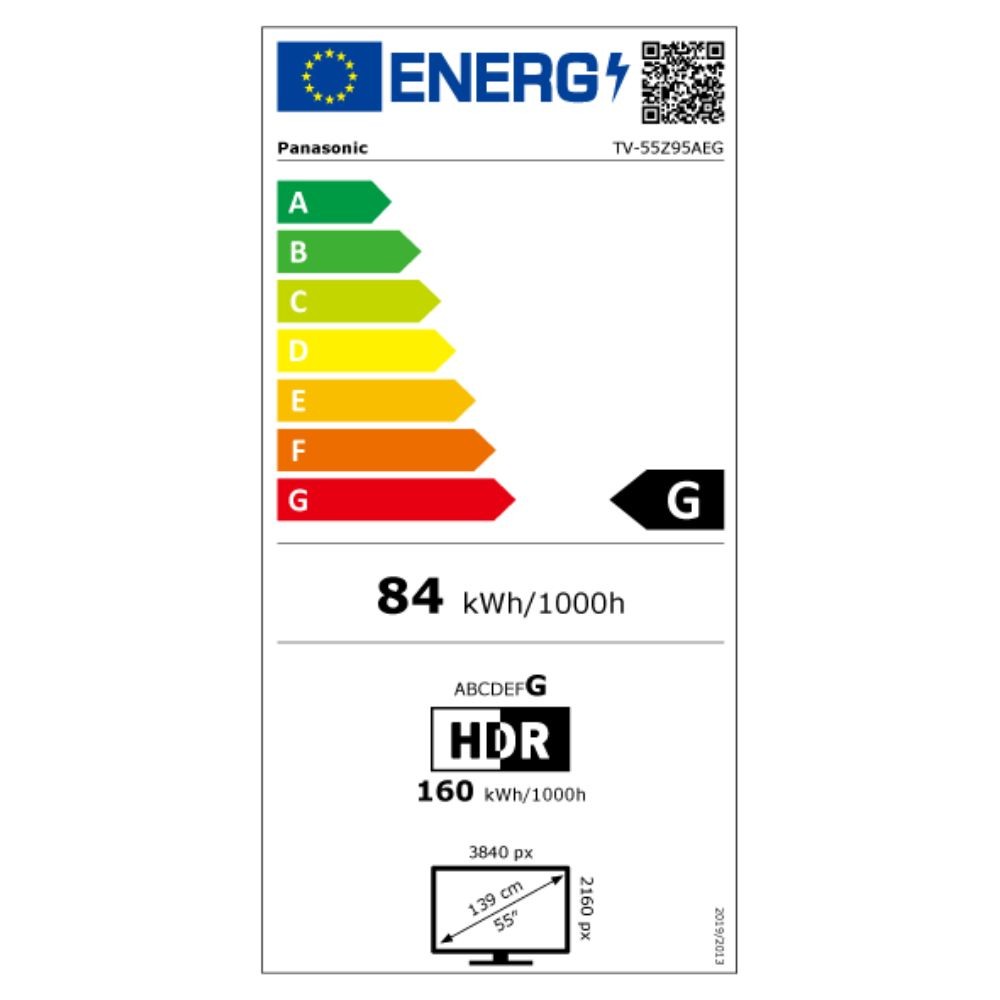 Etiqueta de Eficiencia Energética - TV-55Z95AEG