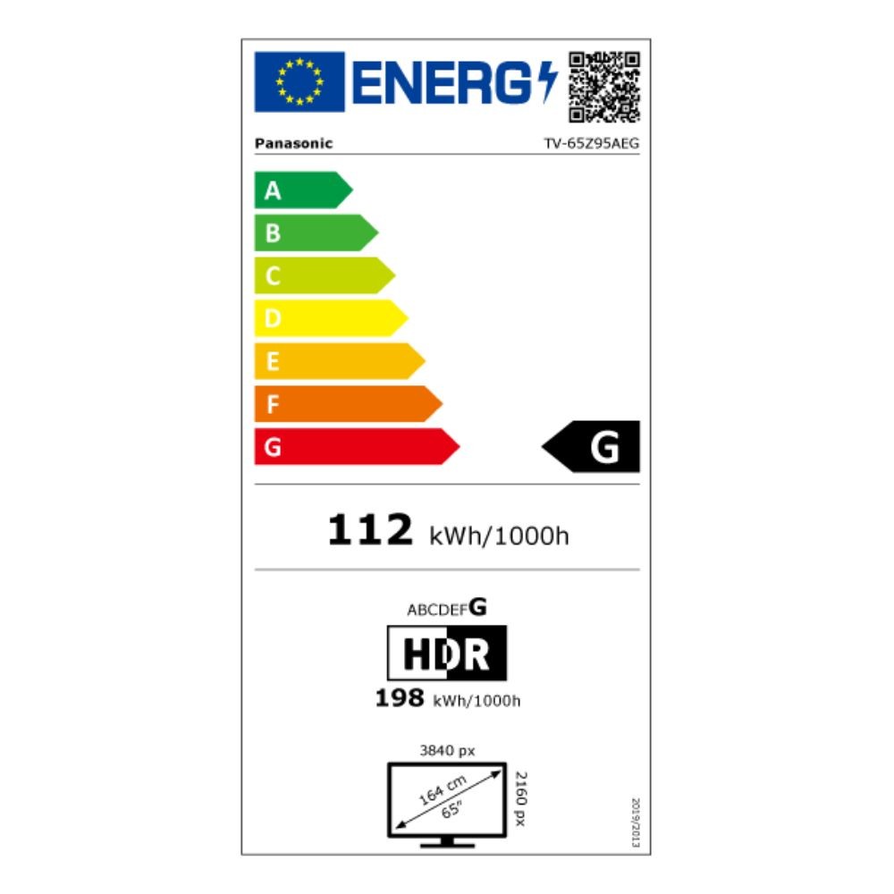 Etiqueta de Eficiencia Energética - TV-65Z95AEG