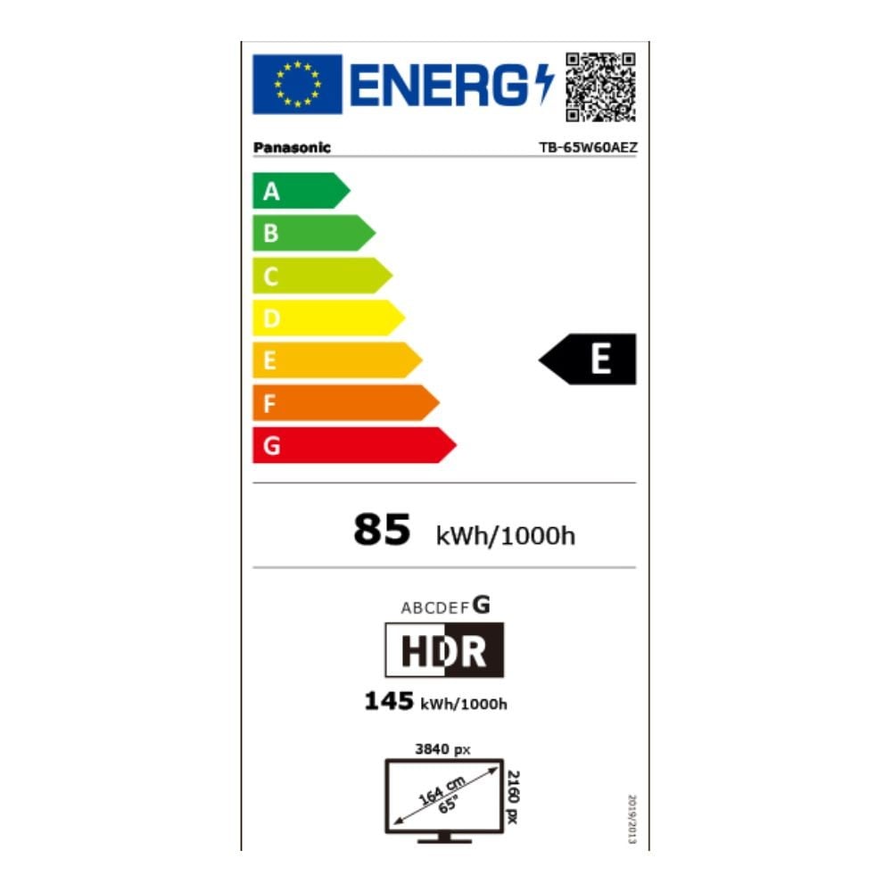 Etiqueta de Eficiencia Energética - TB-65W60AEZ