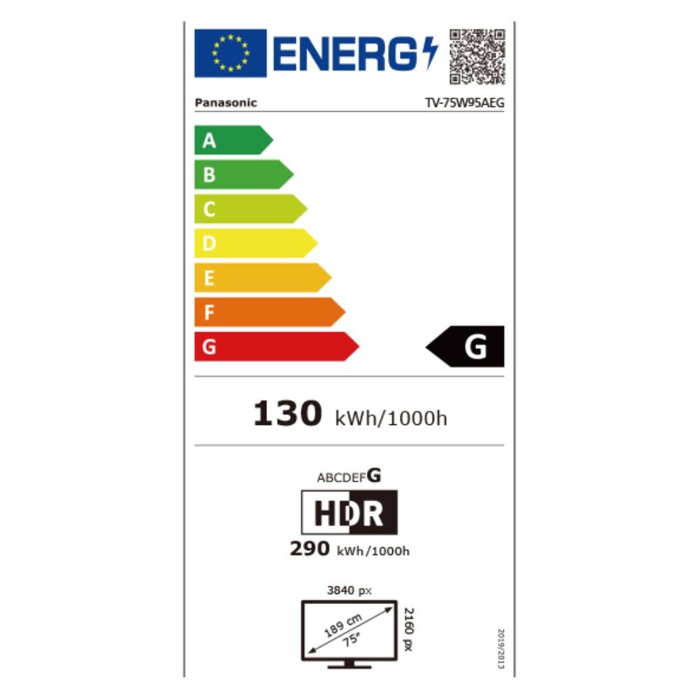 Etiqueta de Eficiencia Energética - TV-75W95AEG