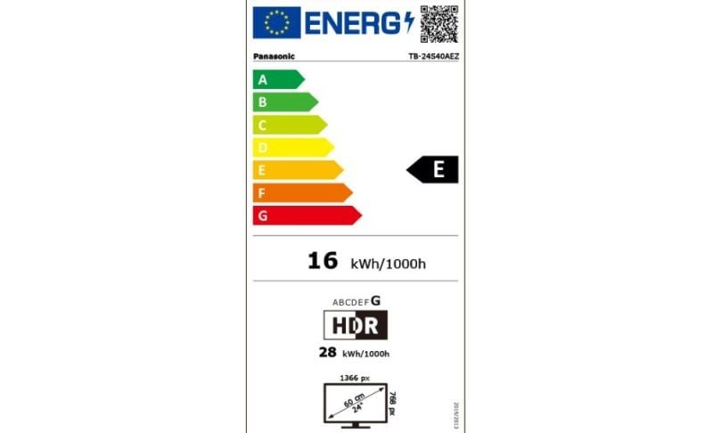 Etiqueta de Eficiencia Energética - TB-24S40AEZ