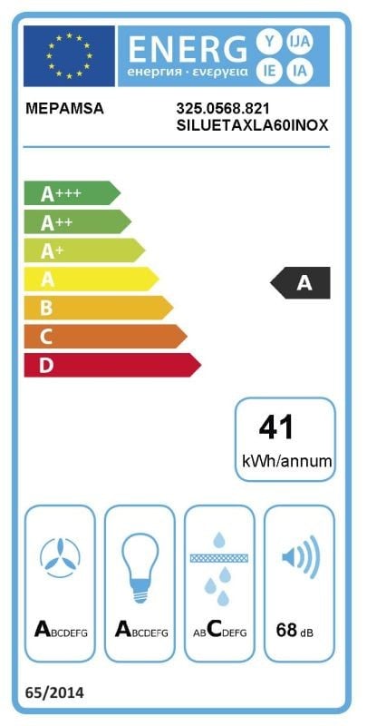 Etiqueta de Eficiencia Energética - 325.0568.821