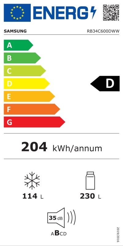 Etiqueta de Eficiencia Energética - GMG961EVKE