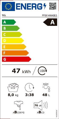 Etiqueta de Eficiencia Energética - FF0814WA0ES