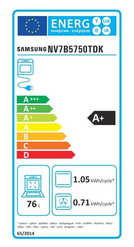 Etiqueta de Eficiencia Energética - NV7B5750TDK/U1