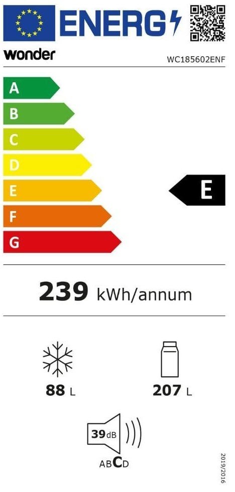 Etiqueta de Eficiencia Energética - WC185602ENF