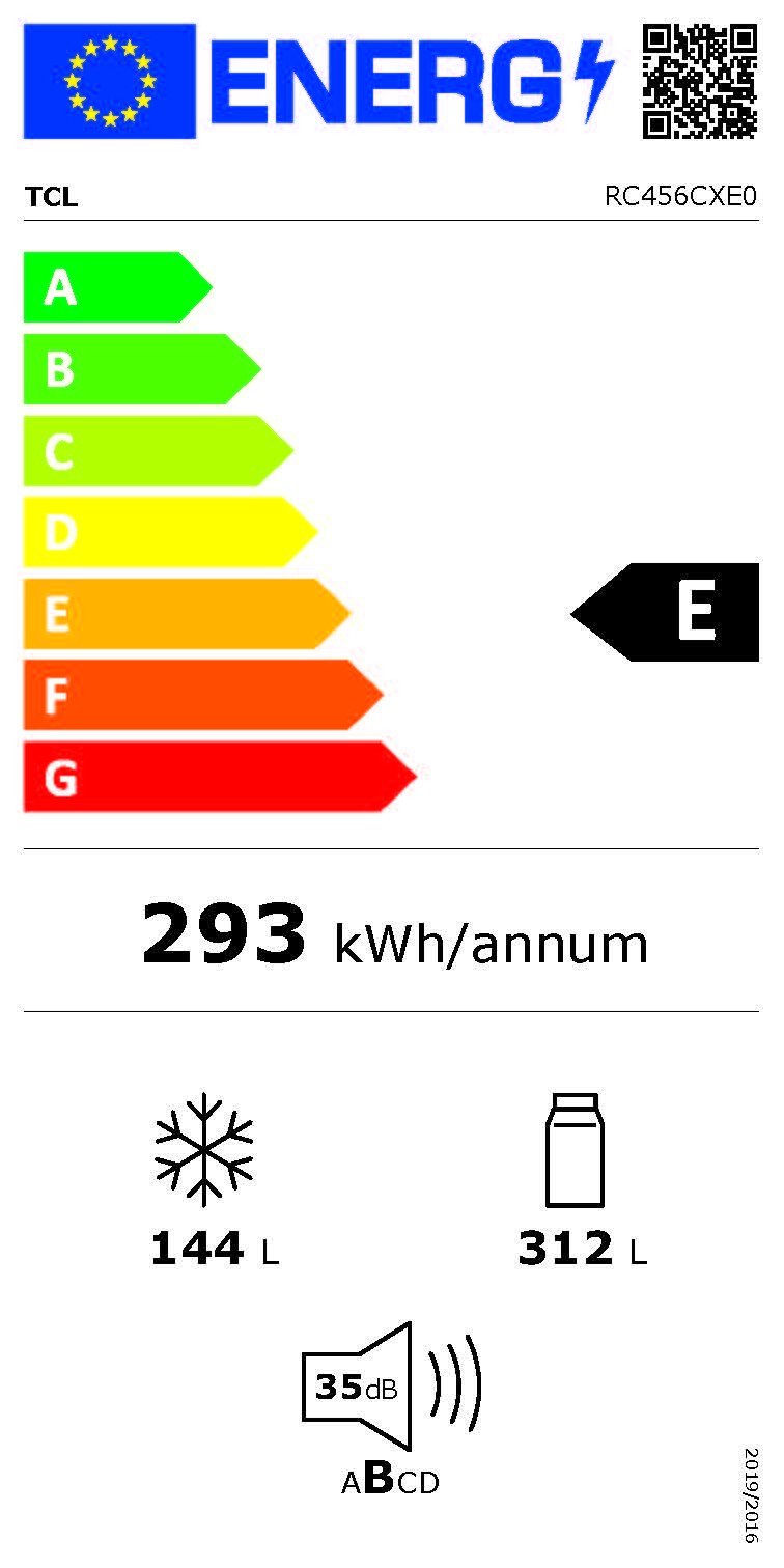 Etiqueta de Eficiencia Energética - RC456CXE0