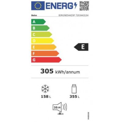 Frigorífico BEKO B3RGNE544ZXP