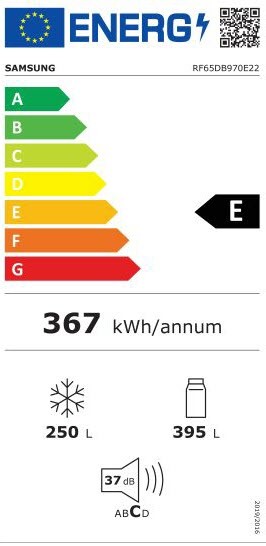 Etiqueta de Eficiencia Energética - RF65DB970E22EF