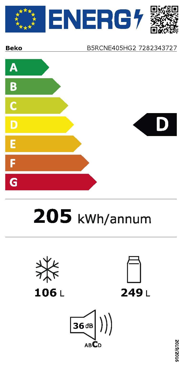 Etiqueta de Eficiencia Energética - B5RCNE405HG2