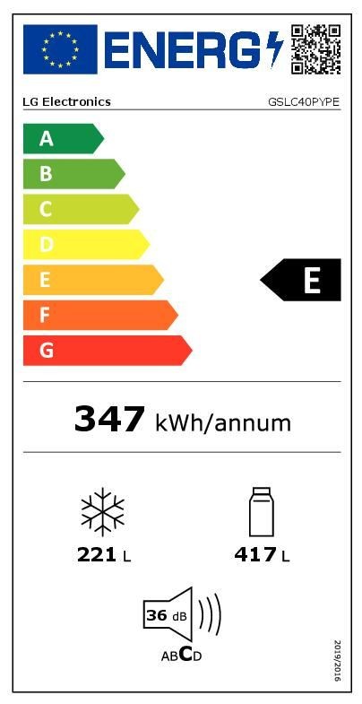 Etiqueta de Eficiencia Energética - GSLC40PYPE