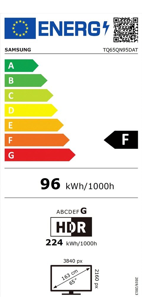 Etiqueta de Eficiencia Energética - TQ65QN95DATXXC