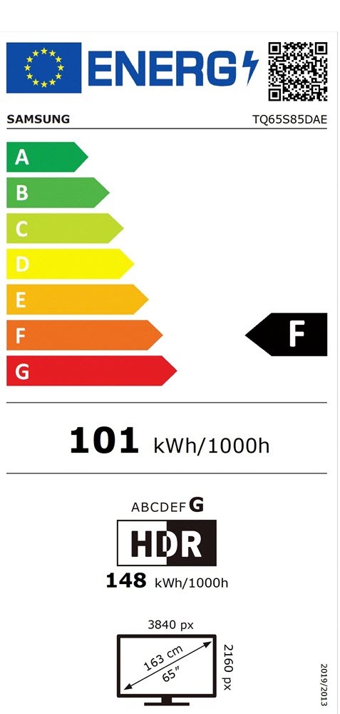 Etiqueta de Eficiencia Energética - TQ65S85DAEXXC