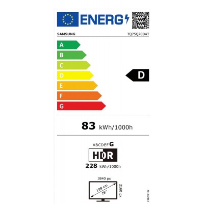 TV SAMSUNG TQ75Q70DATXXC