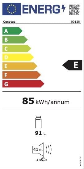 Etiqueta de Eficiencia Energética - 0128