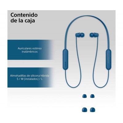 Auriculares SONY WI-C100 Blue