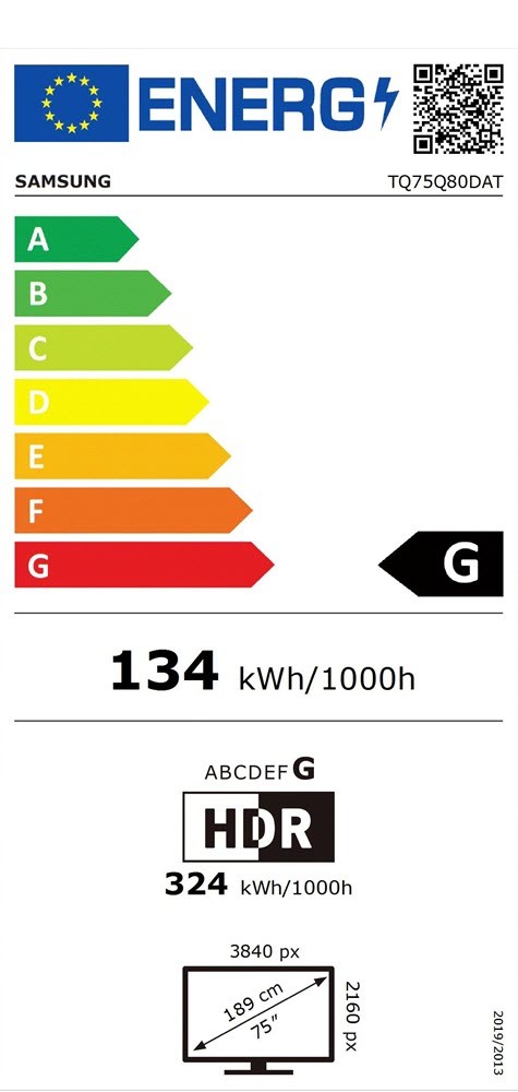 Etiqueta de Eficiencia Energética - TQ75Q80DATXXC