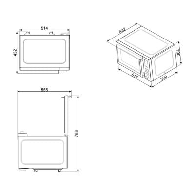 Microondas SMEG MOE25X