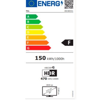 TV Mini LED TCL 85C805 Google TV