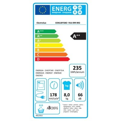 Secadora ELECTROLUX EDI618Y5BO