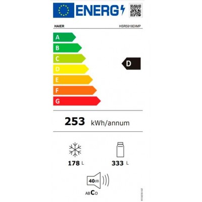 Frigorífico HAIER HSR5918DIMP