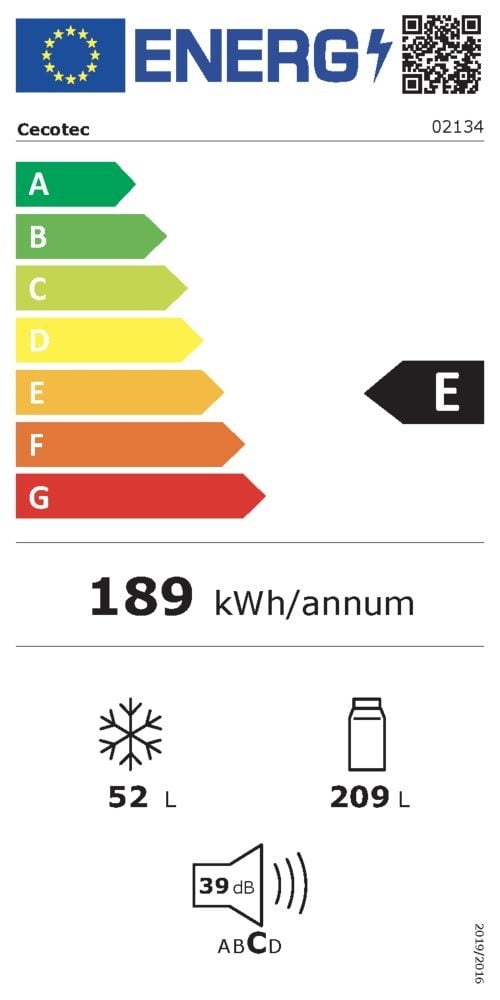 Etiqueta de Eficiencia Energética - 2134