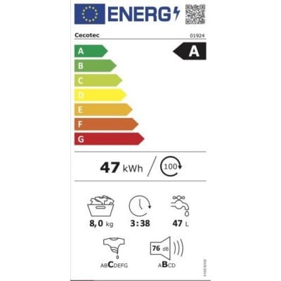 Lavadora CECOTEC DressCode 8610 Inverter A 8Kg