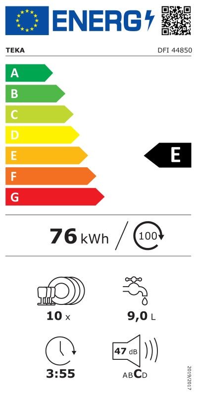 Etiqueta de Eficiencia Energética - 114310008