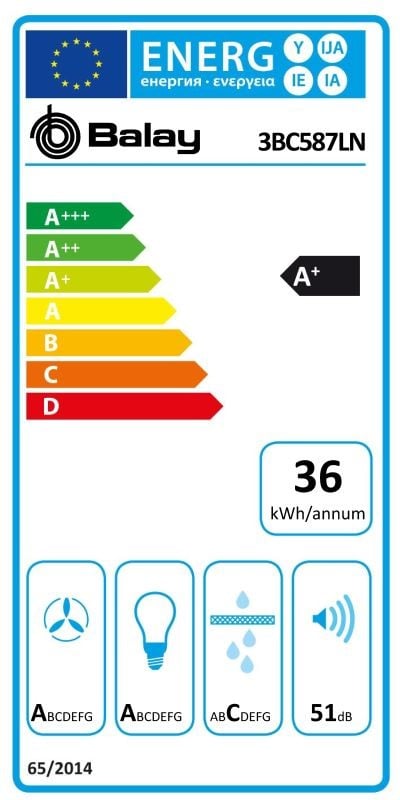 Etiqueta de Eficiencia Energética - 3BC587LN
