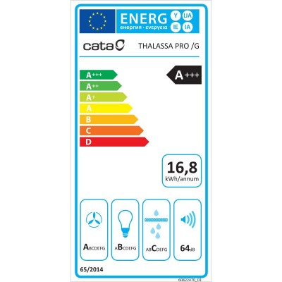 Campana CATA THALASSA Pro 600GWH/G
