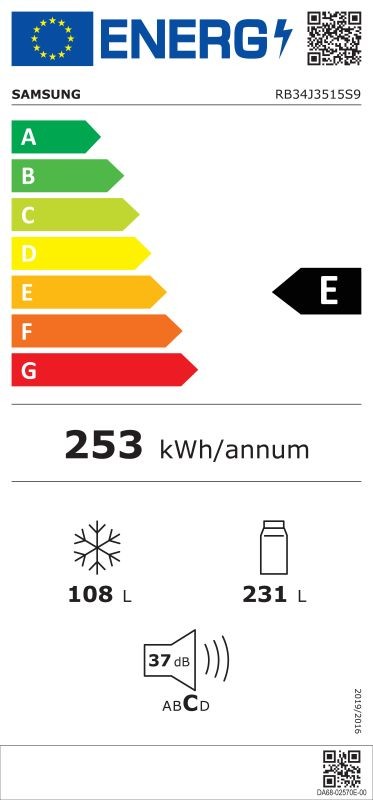 Etiqueta de Eficiencia Energética - RB33J3515S9EF