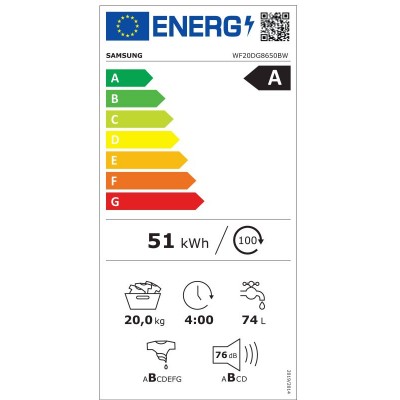 Lavadora SAMSUNG WF20DG8650BWU3