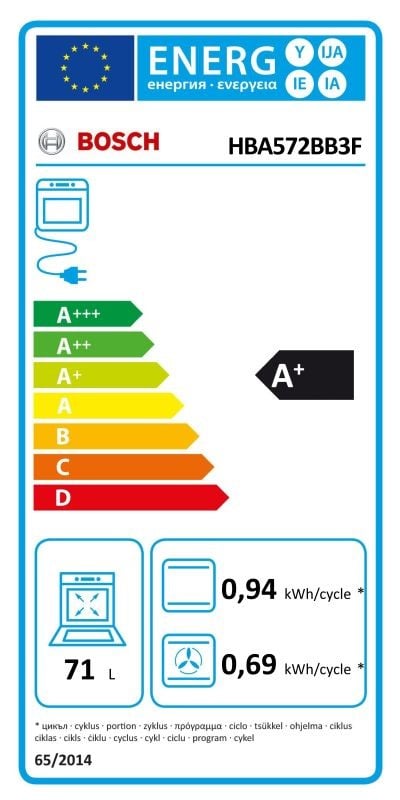 Etiqueta de Eficiencia Energética - HBA572BB3F