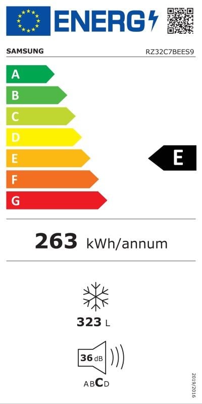 Etiqueta de Eficiencia Energética - RZ32C7BEES9EF