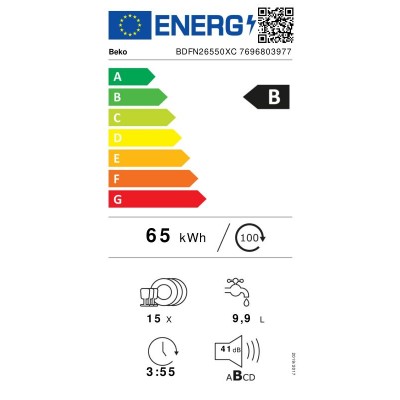 Lavavajillas BEKO BDFN26550XC