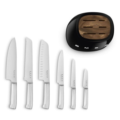 Kit de Cuchillos SMEG KBSF02BL Negro