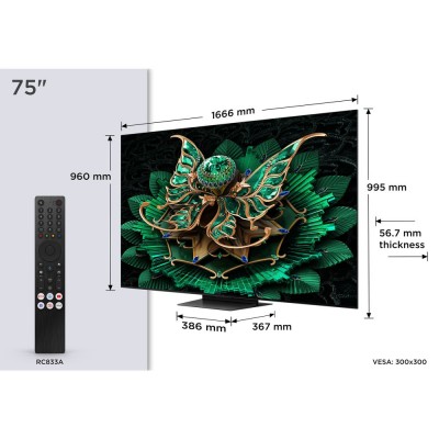 TV MiniLED TCL 75C7K
