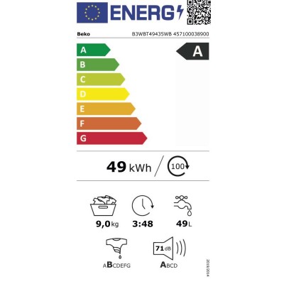 Lavadora BEKO B3WBT49435WB