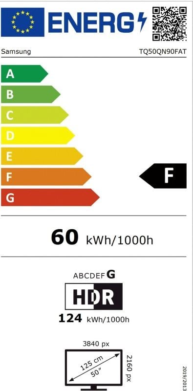 Etiqueta de Eficiencia Energética - TQ50QN90FATXXC
