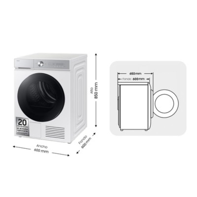 Secadora SAMSUNG DV90DB8845GHU3