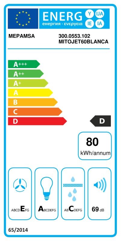 Etiqueta de Eficiencia Energética - 300.0553.102