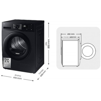 Secadora SAMSUNG DV90DG52A0ABEC