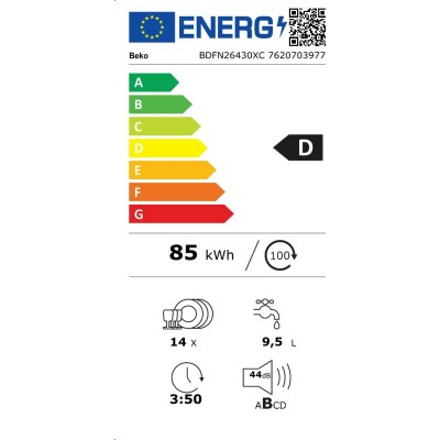 Lavavajillas BEKO BDFN26430XC
